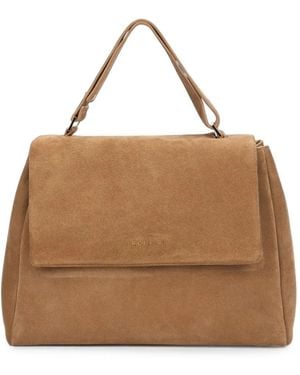 Orciani Sveva Suede Shoulder Bag - Brown