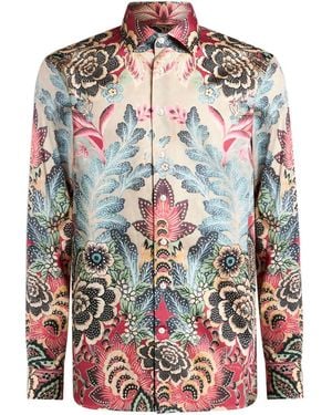 Etro Camicia A Fiori - Rosso