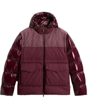 Woolrich Convertible Puffer Jacket - Red