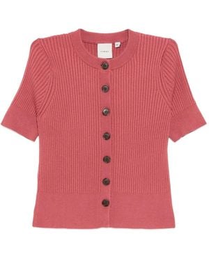 Varley Kurzärmeliger Micha Cardigan - Pink