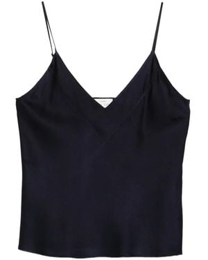 forte_forte Sliptop Raso Seta Stretch Shiny - Blue
