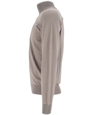 FILIPPO DE LAURENTIIS Roll-Neck Wool Sweater - Gris