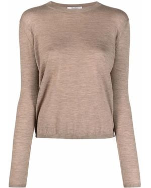 Max Mara Klassischer Kaschmirpullover - Natur