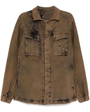 Boris Bidjan Saberi Giacca Denim - Verde