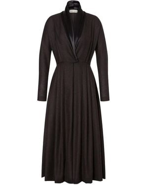 Alberta Ferretti Abito A Collo Alto - Nero