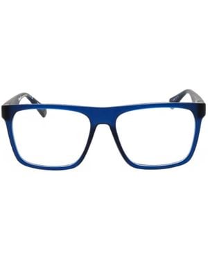 Polaroid Rectangle-Frame Glasses - Blue