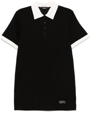 【関税込み】We11done ブラック 半袖ポロ ミニワンピース we11done Mini and short dresses for Women | Online Sale up