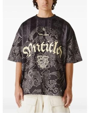UNTITLED ARTWORKS Sport グラフィック Tシャツ - ブラック