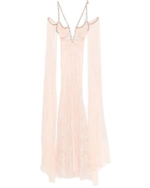 Nissa Verziertes Maxikleid - Pink