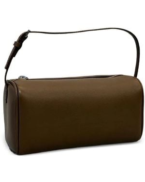 The Row Cylinder Shoulder Bag - Brown