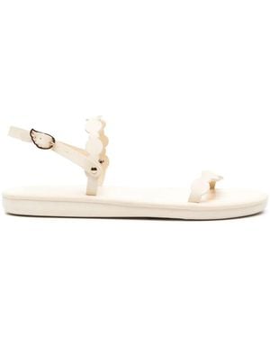 Ancient Greek Sandals Orion フラット レザーサンダル - ホワイト