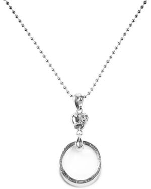 Chrome Hearts Eyewear Loop Ball-Chain Pendant Necklace - Metallic