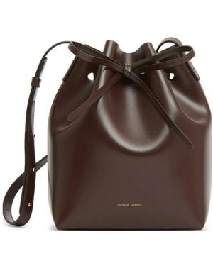 Mansur Gavriel Mini Bucket Bag - Brown