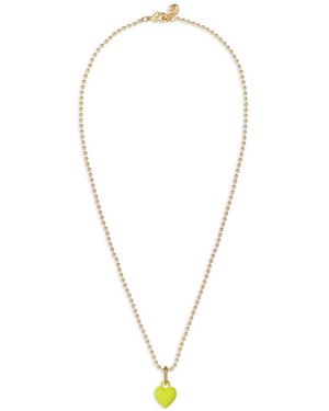 Roxanne Assoulin Itsy Bitsy Heart-Charm Necklace - White