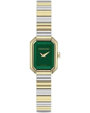 Ferragamo Reloj Crystal Petite De 22 Mm - Verde
