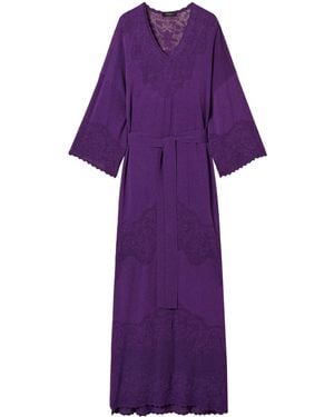 Twinset Belted Dress - Purple