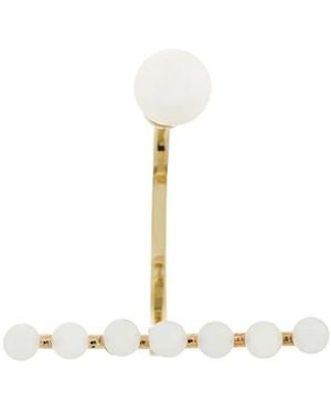 Delfina Delettrez 9Kt Vein Earring - White
