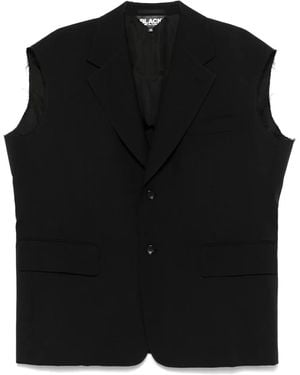 COMME DES GARÇON BLACK ノースリーブ ジャケット - ブラック