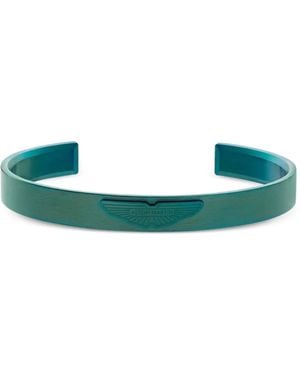 Aston Martin Logo-Engraved Brushed Bangle - Green