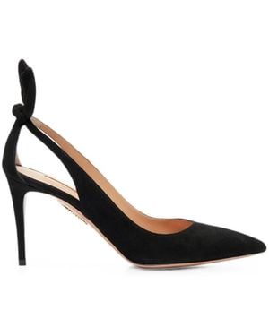 Aquazzura Bow Tie Pumps 85 - Black