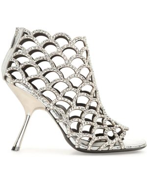 Sergio Rossi 100Mm Sr Mermaid Court Shoes - White