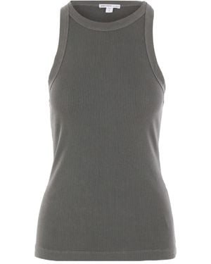 James Perse Top sin mangas con cuello redondo - Gris