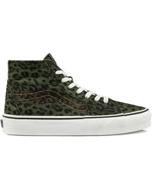 Vans Sk8-Hi Tapered Leopard-Print Trainers - Black