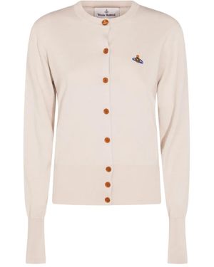 Vivienne Westwood ボタン カーディガン - ナチュラル
