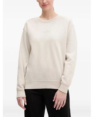Napapijri B-Azure Logo Crew-Neck Sweatshirt - White