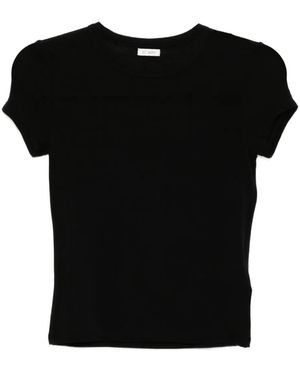 St. Agni Camiseta de tejido jersey - Negro