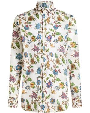 Etro Floral-Print Shirt - White