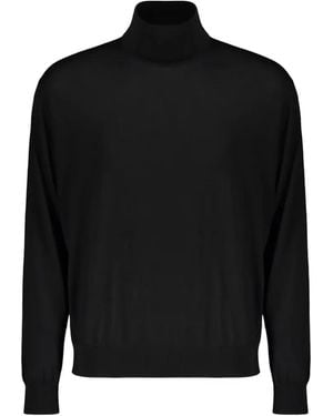 Paul & Shark High-Neck Virgin-Wool Jumper - Black