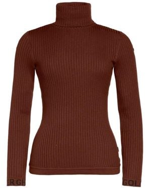 Goldbergh Mira Ribbed-Knit Sweater - Brown