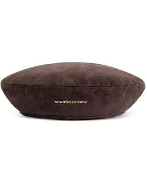 Manière De Voir Suede Beret - Brown