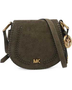 MICHAEL Michael Kors Josie Whipstitch-Trim Crossbody Bag - Grey