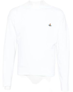 Vivienne Westwood Orb-Embellished Cotton T-Shirt - White