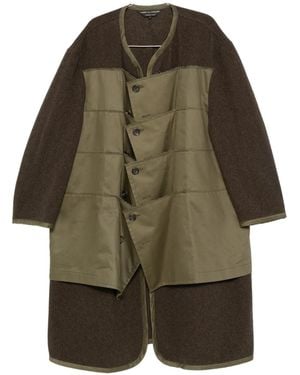 Comme des Garçons Button-up Padded Coat - Green