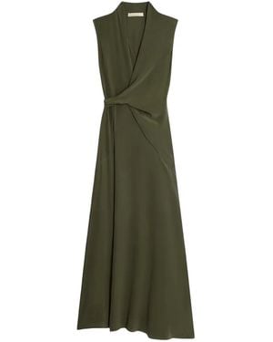 Vanessa Bruno Faye Twisted Sleeveless Maxi Dress - Green