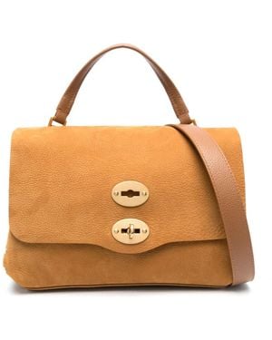 Zanellato Postina Jones Stud-Embellished Tote Bag - Brown