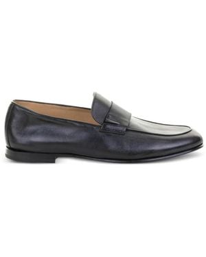 Neil Barrett Round-Toe Penny Leather Loafers - White