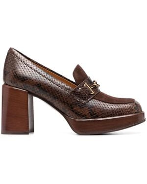Tod's Square-Toe Court Shoes - Brown