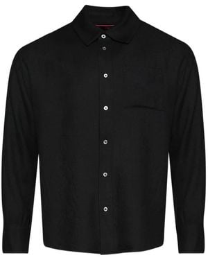 The Elder Statesman Pashmina Pocket Shirt - Black