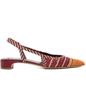 Gabriela Hearst Zapatos De Tacón Perro Con Tira Trasera - Rosa
