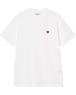 Carhartt S/S Small Heart T-Shirt - White