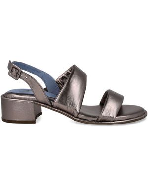 Blue Bird Shoes 60Mm Pewter Sandals - Grey