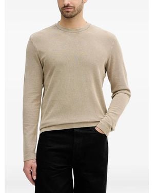Joop! Long-Sleeve Crew-Neck T-Shirt - Natural
