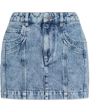Isabel Marant Juana Five-Pocket Denim Mini Skirt - Blue