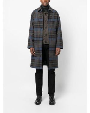 Mackintosh Belford Checked Coat in Gray for Men Lyst