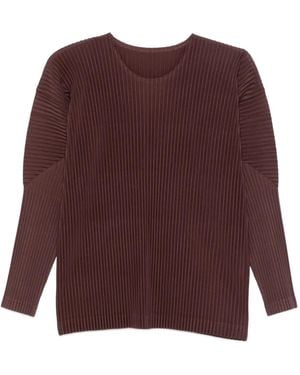 Homme Plissé Issey Miyake Homme Plisse' Issey Miyake Pleated Jumper - Purple