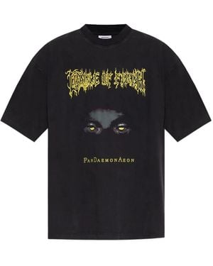 Vetements Graphic-Print T-Shirt - Black